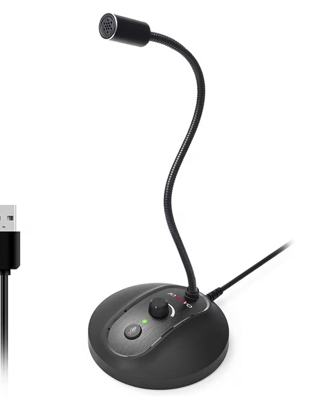 USB Computer Microphone with Mute Button